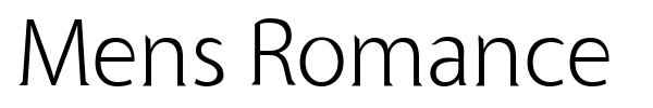 Mens Romance font preview